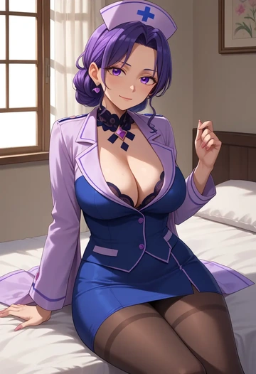 kannagi,nagi_(kannagi),nurse, pantyhose,mini skirt  - AI generated anime art