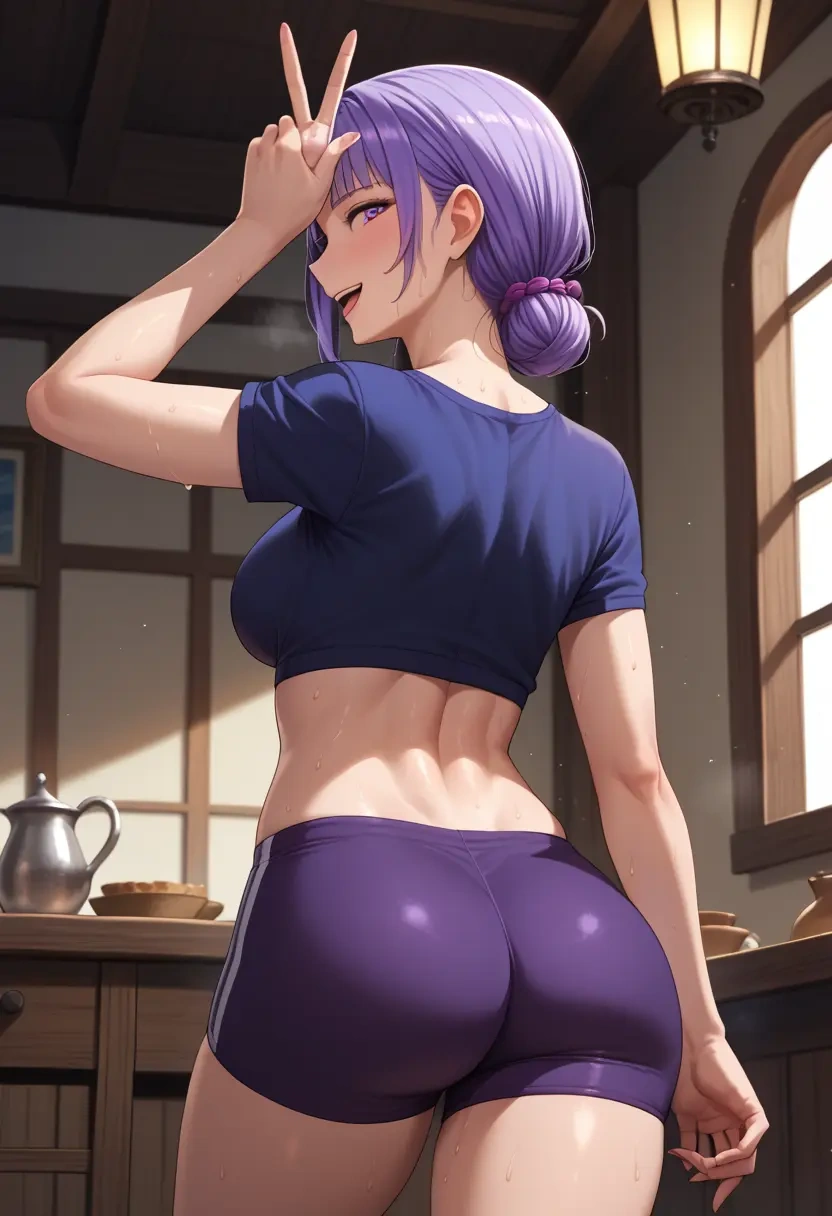 kannagi,nagi_(kannagi),yoga shorts  - 