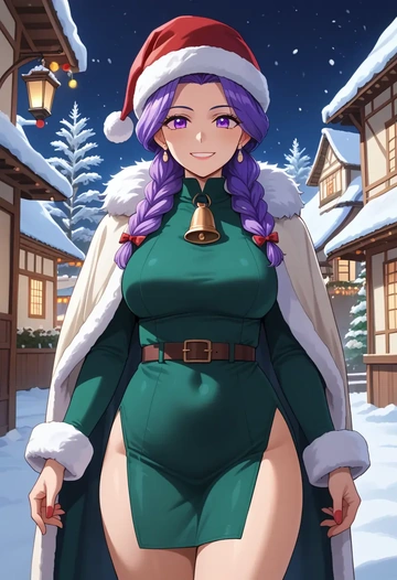 kannagi,nagi_(kannagi),Christmas,dress  - AI generated anime art