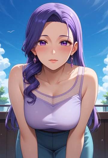 kannagi,nagi_(kannagi),sleeveless top,bike shorts  - AI generated anime art