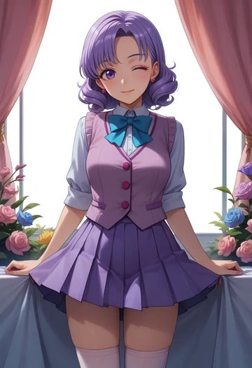 kannagi,nagi_(kannagi),spring,student uniform,vest  - AI generated anime art