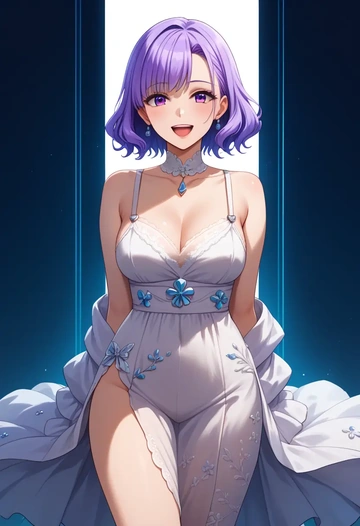 kannagi,nagi_(kannagi),silk slip dress  - AI generated anime art