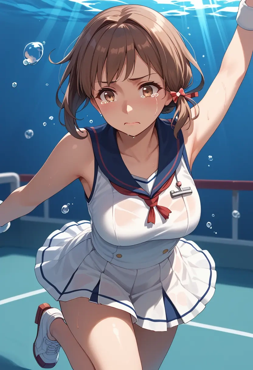 kantai_collection,naka_(kancolle),tennis skirt  - 