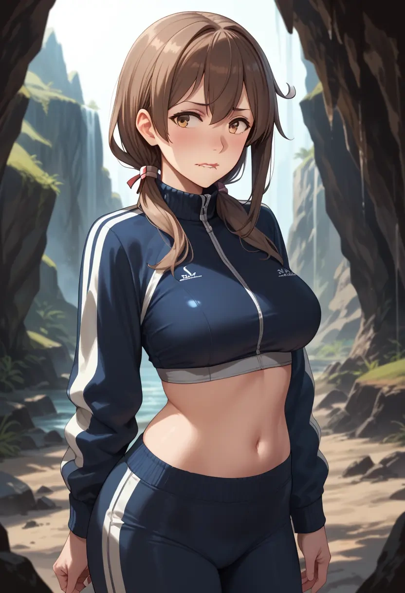 kantai_collection,naka_(kancolle),athletic,track suit  - 