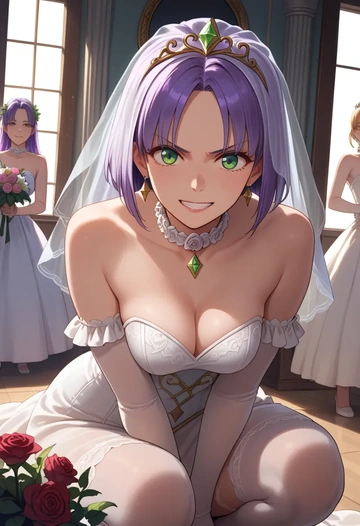 angel_beats,nakamura_yuri,wedding  - AI generated anime art