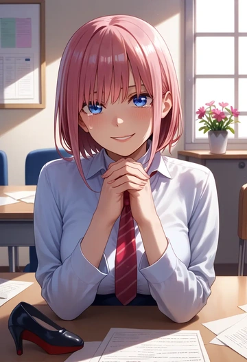 go_toubun_no_hanayome,nakano_ichika,OL  - AI generated anime art