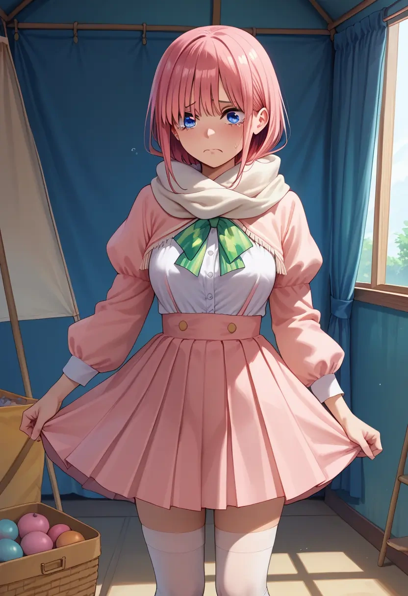 go_toubun_no_hanayome,nakano_ichika,spring,student uniform,blouse  - 