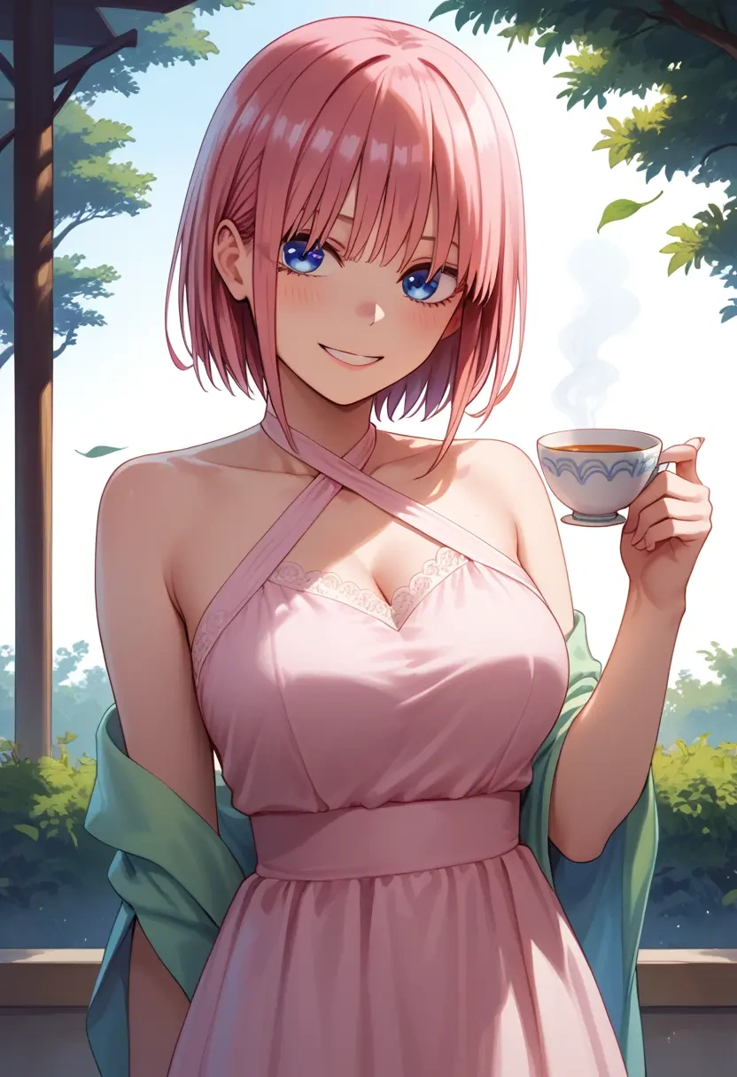 go_toubun_no_hanayome,nakano_ichika,dress,halter,layered tulle  - 