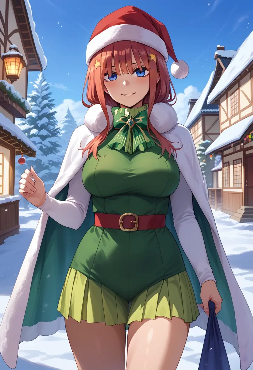 go_toubun_no_hanayome,nakano_itsuki,Christmas,dress  - 