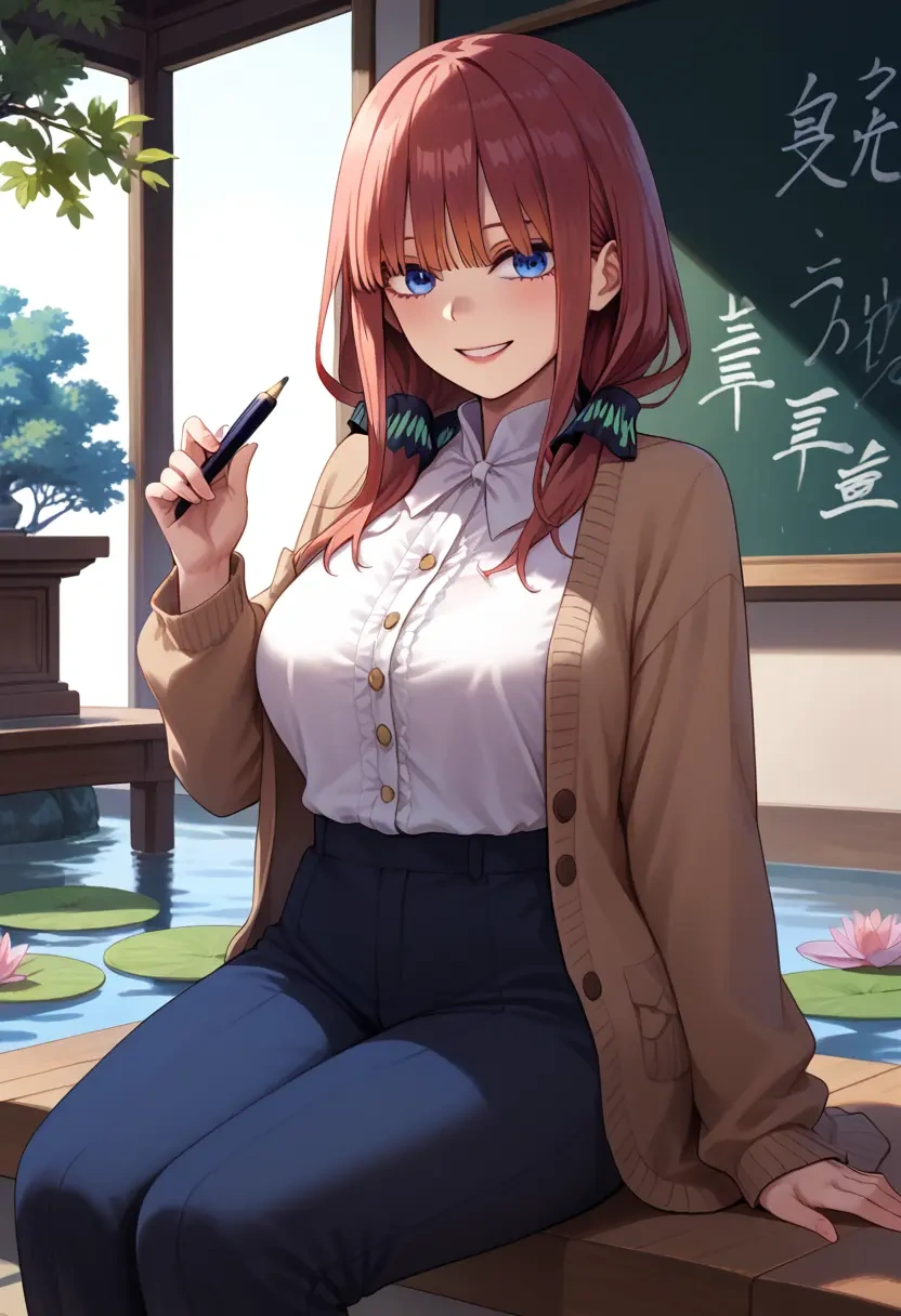 go_toubun_no_hanayome,nakano_itsuki,teacher, sweater  - 