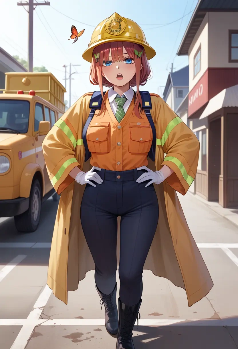 go_toubun_no_hanayome,nakano_nino,firefighter  - 