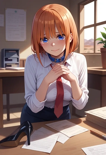 go_toubun_no_hanayome,nakano_yotsuba,OL  - AI generated anime art