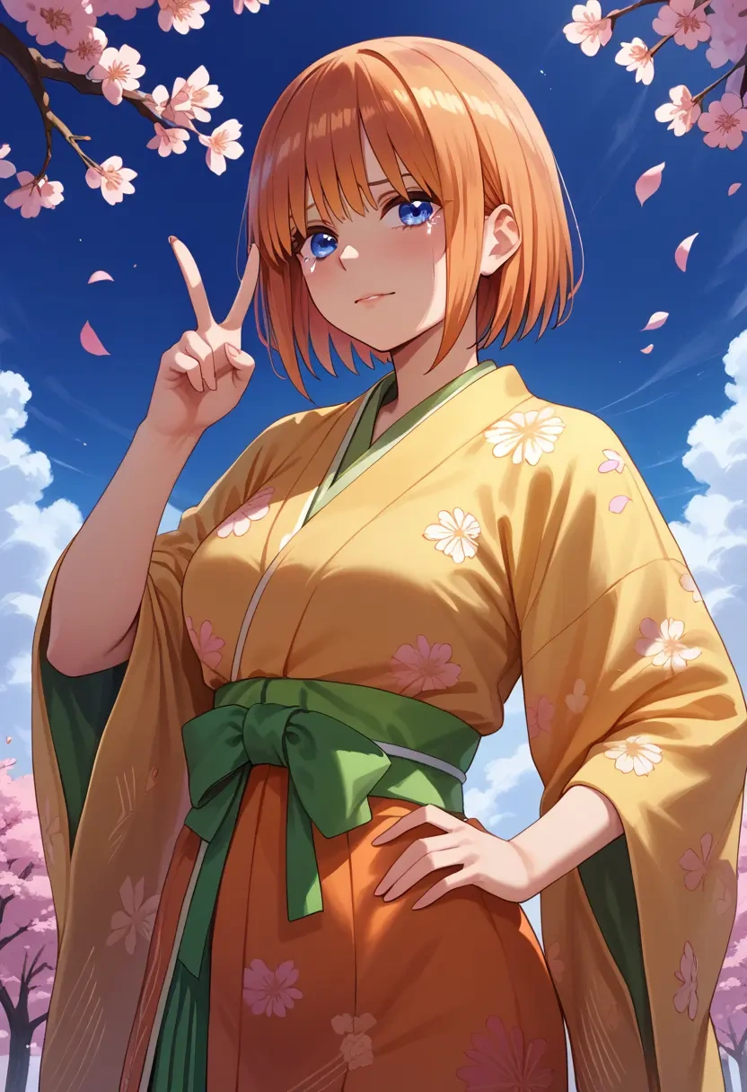 go_toubun_no_hanayome,nakano_yotsuba,kimono  - 