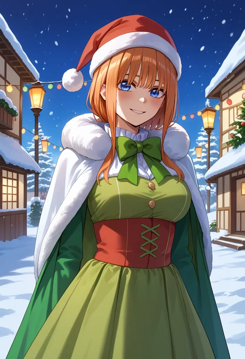 go_toubun_no_hanayome,nakano_yotsuba,Christmas,dress  - 