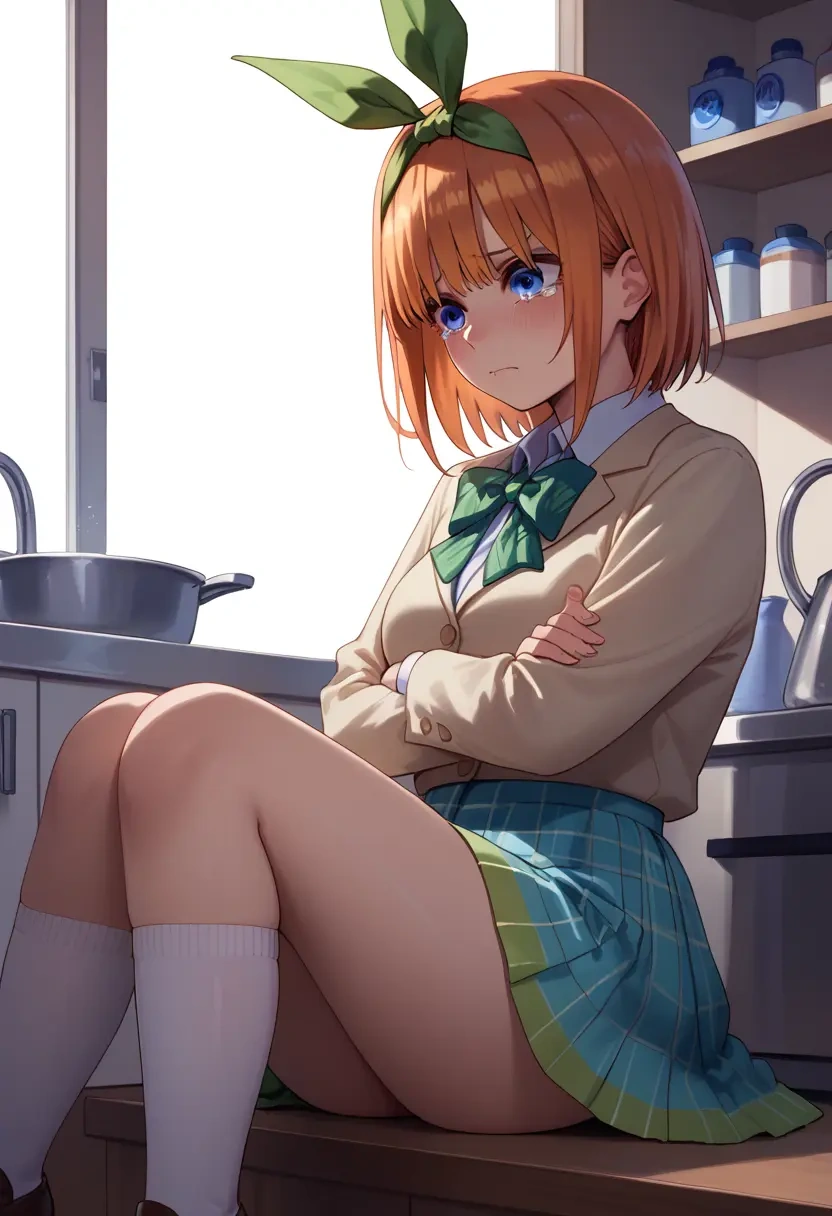 go_toubun_no_hanayome,nakano_yotsuba,spring,student uniform,blazer  - 