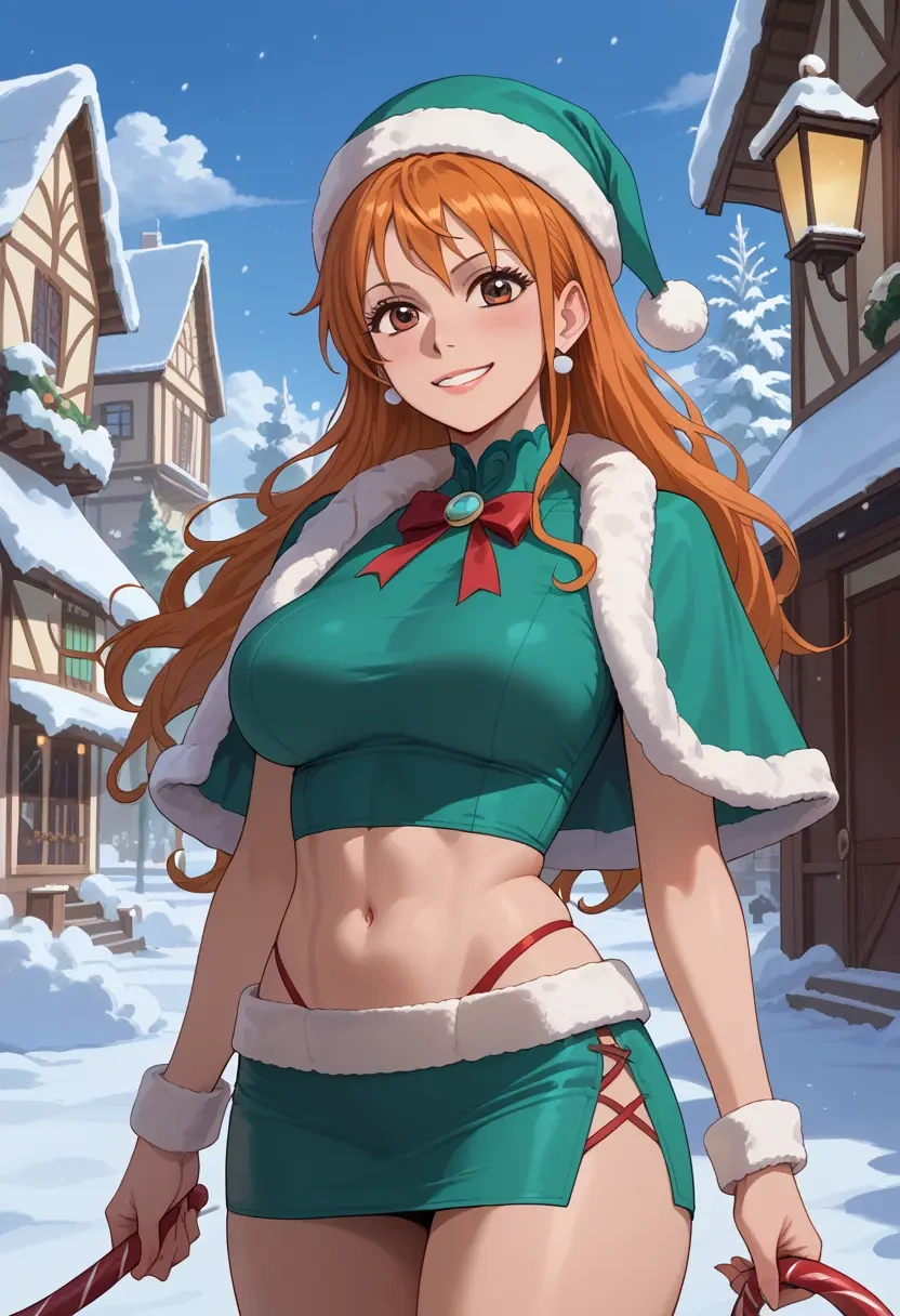 one_piece,nami_(one_piece),Christmas,dress  - 