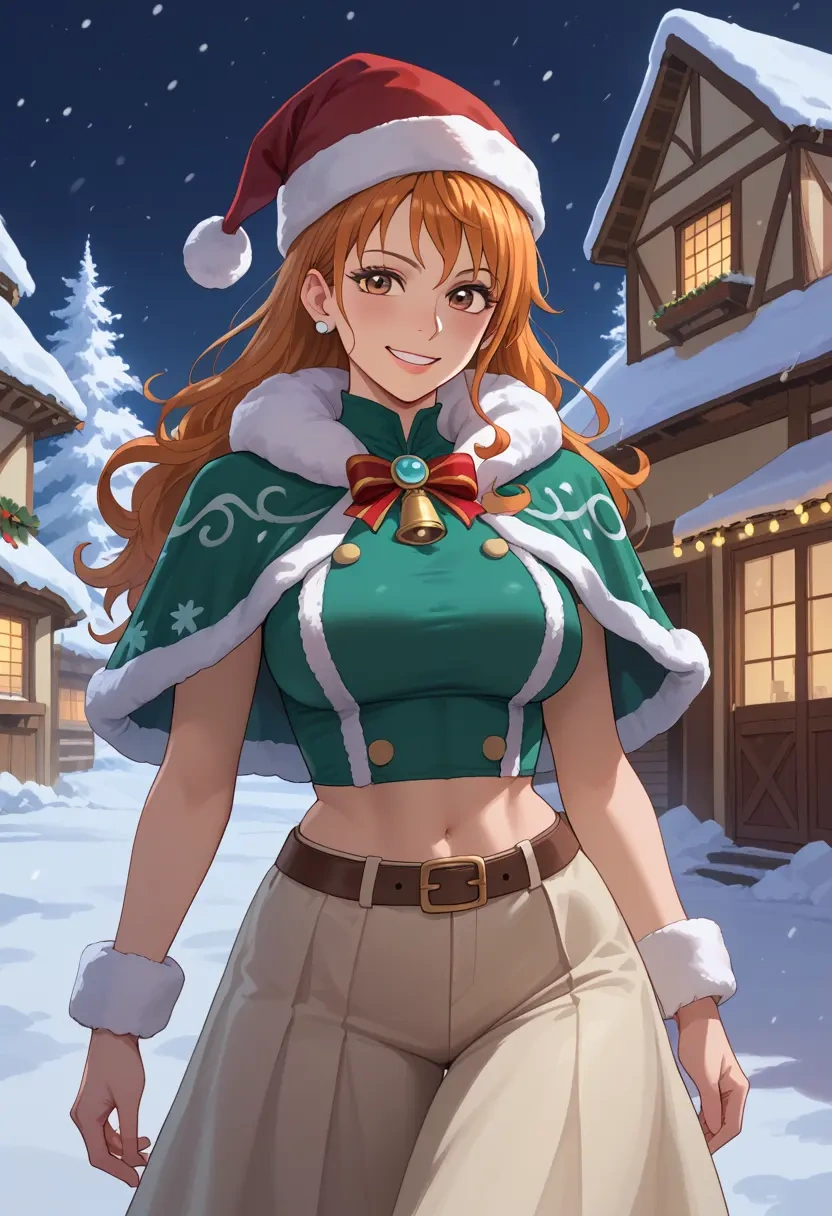 one_piece,nami_(one_piece),Christmas,dress  - 