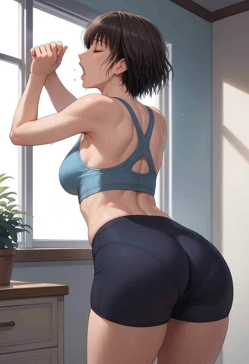 amagami,nanasaki_ai,yoga shorts  - 