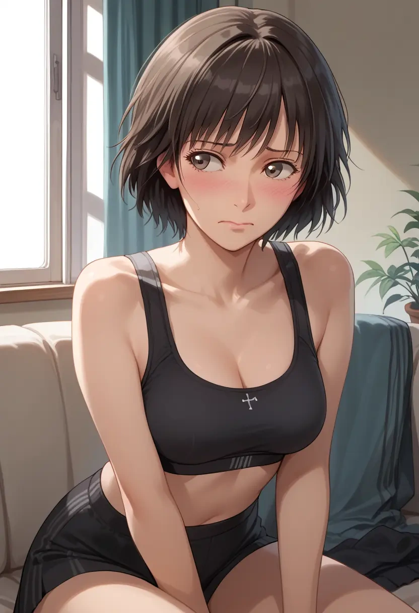 amagami,nanasaki_ai,sports bra,high-waisted leggings  - 