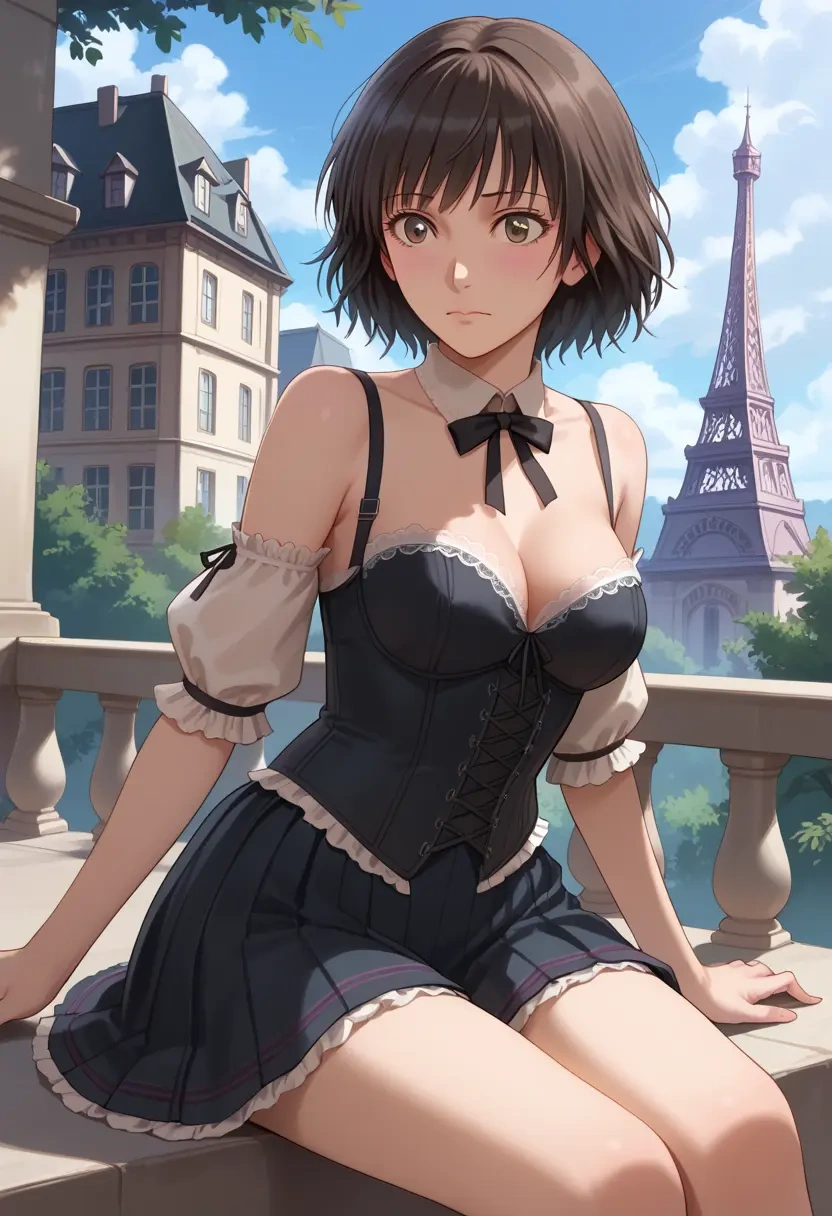 amagami,nanasaki_ai,corset,bustier,long tulle skirt  - 