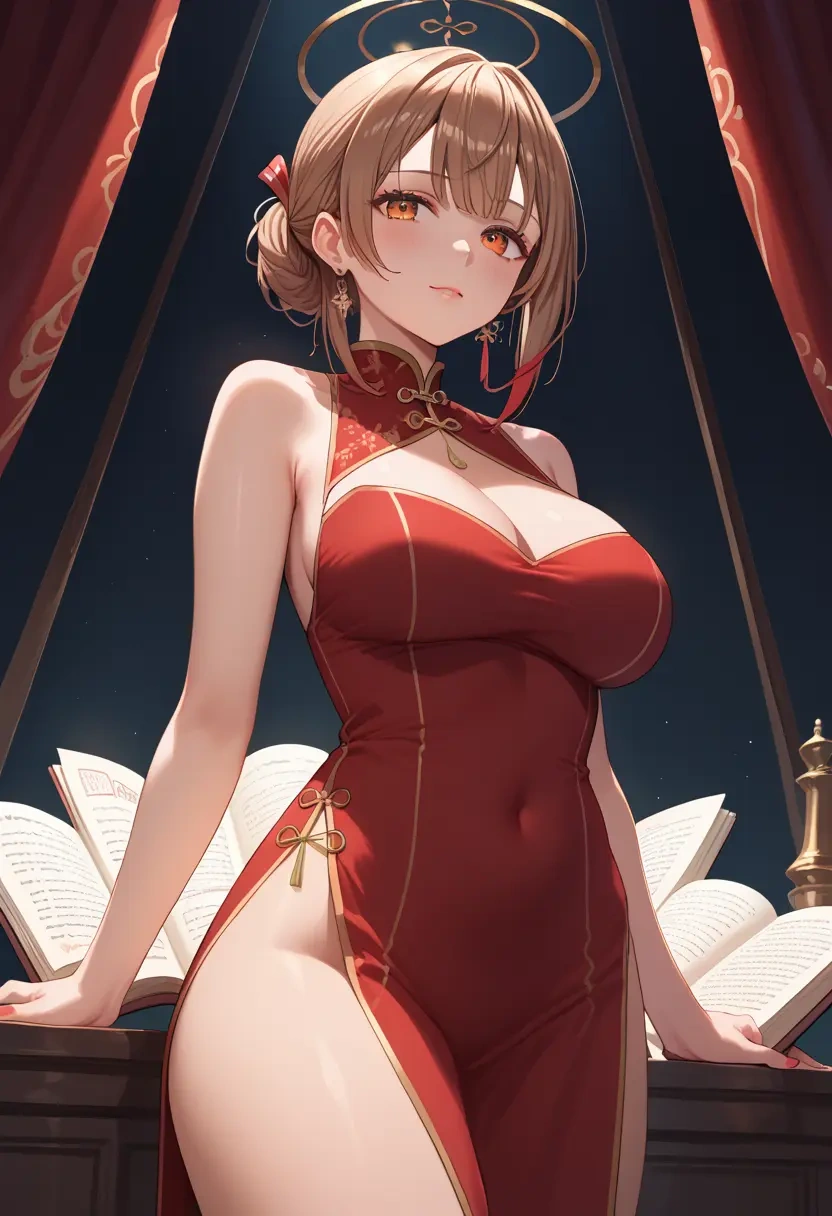 hololive,nanashi_mumei,qipao  - 