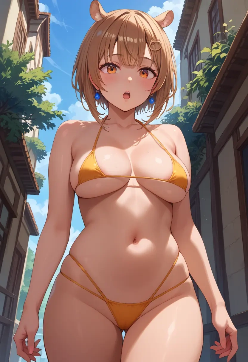 hololive,nanashi_mumei,tiny bikini,sexy  - 