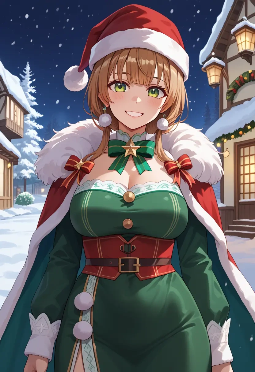 hololive,nanashi_mumei,Christmas,dress  - 