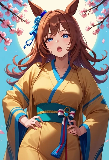 umamusume,narita_taishin_(umamusume),kimono  - AI generated anime art