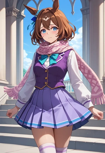 umamusume,narita_taishin_(umamusume),spring,student uniform,vest  - AI generated anime art