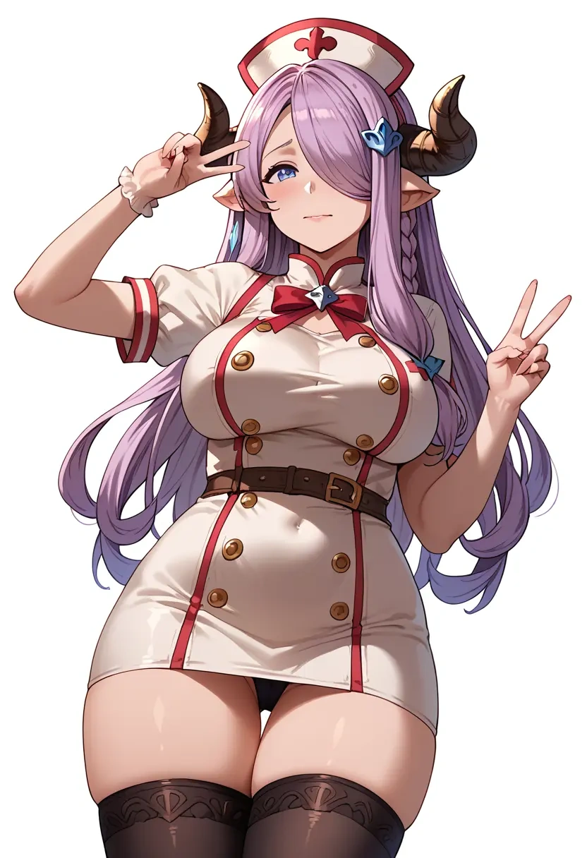 granblue_fantasy,narmaya_(granblue_fantasy),nurse pantyhose,mini skirt, sexy  - 