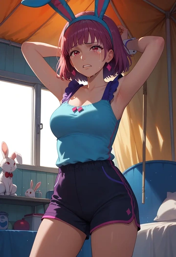 sana_channel,natori_sana,athletic,shorts,sexy  - AI generated anime art