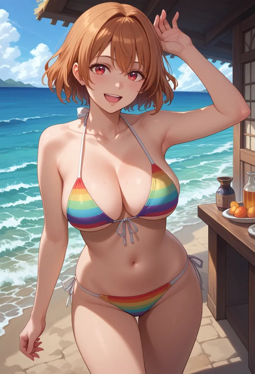 little_busters,natsume_rin,bikini,rainbow-colored,sexy  - 