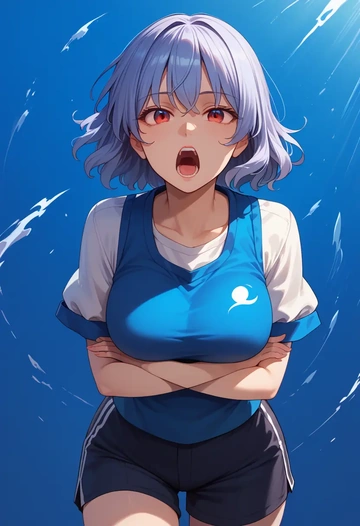 touhou,nazrin,athletic,shorts,sexy  - AI generated anime art