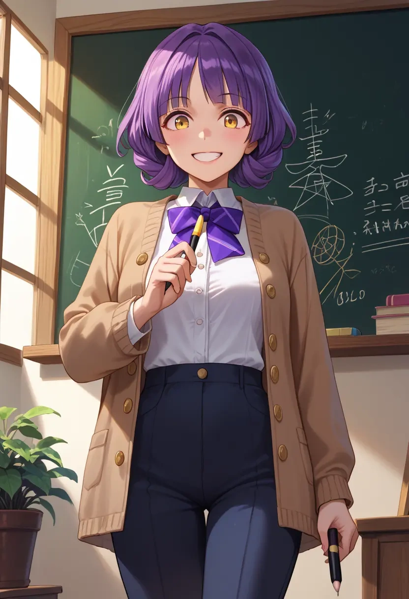 gegege_no_kitarou,nekomusume,teacher, sweater  - 