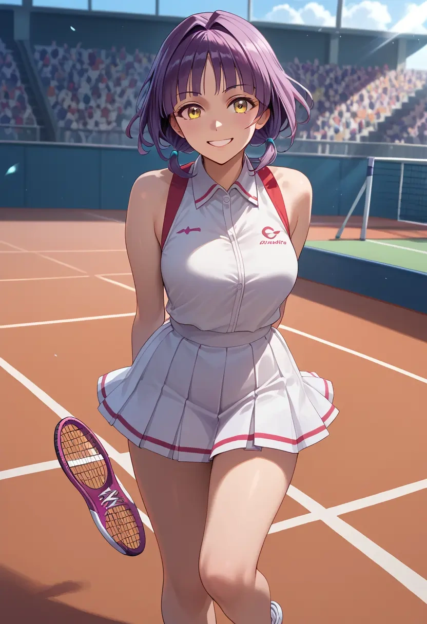 gegege_no_kitarou,nekomusume,tennis skirt  - 