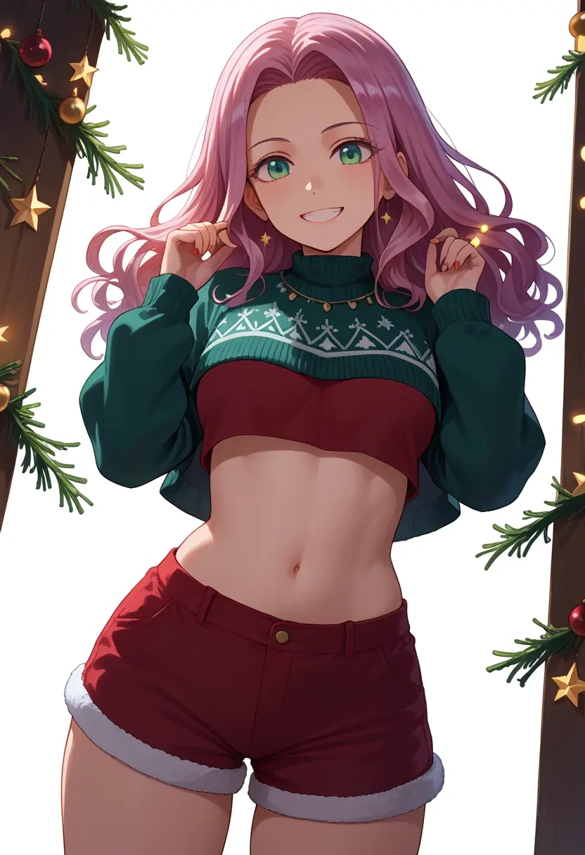 watashi_ga_motenai_no_wa_dou_kangaetemo_omaera_ga_warui,nemoto_hina,Christmas,red velvet shorts  - 