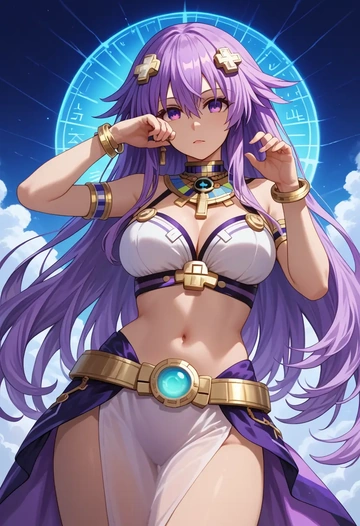 neptune_(series),nepgear,Egyptian  - AI generated anime art