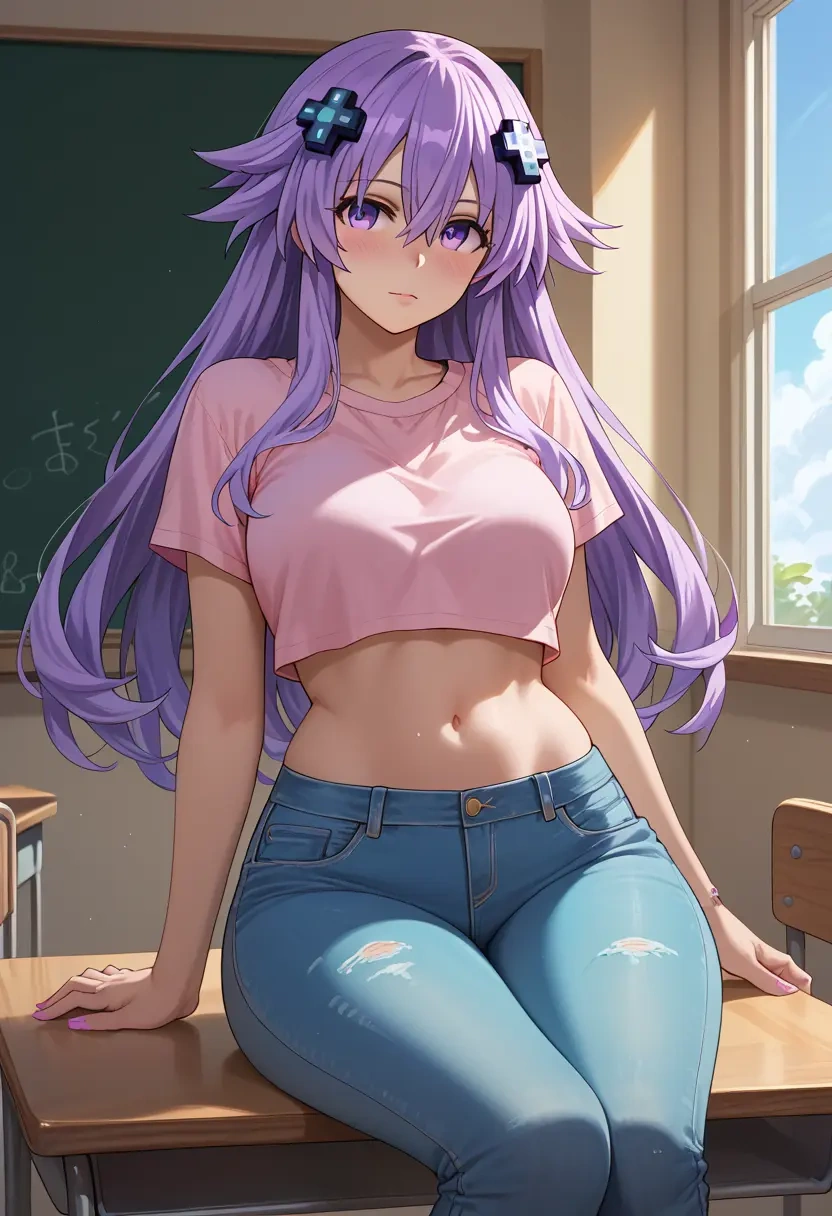 neptune_(series),nepgear,crop top  - 