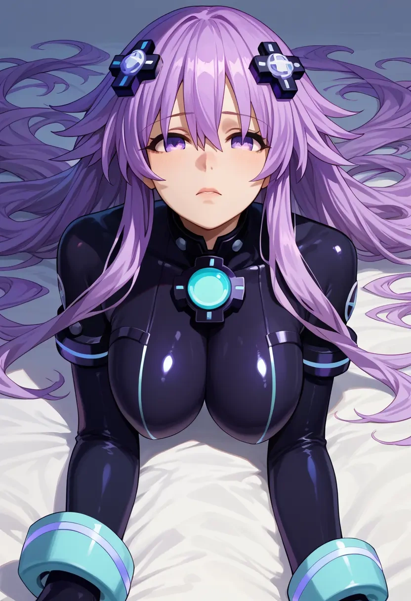 neptune_(series),nepgear,black widow bodysuit,spiderweb cape,leather gloves  - 