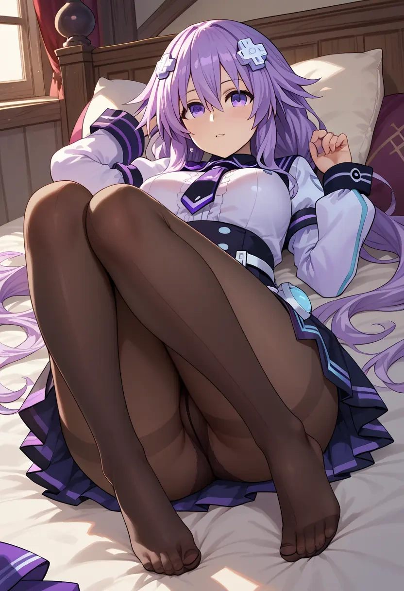 neptune_(series),neptune_(neptunia),shorts, pantyhose  - 