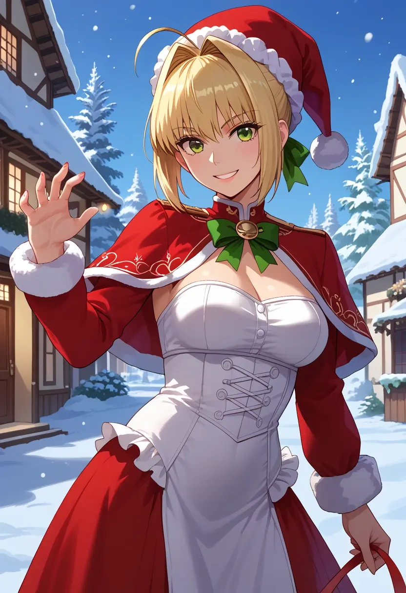 fate_(series),nero_claudius_(bride)_(fate),Christmas,dress  - 