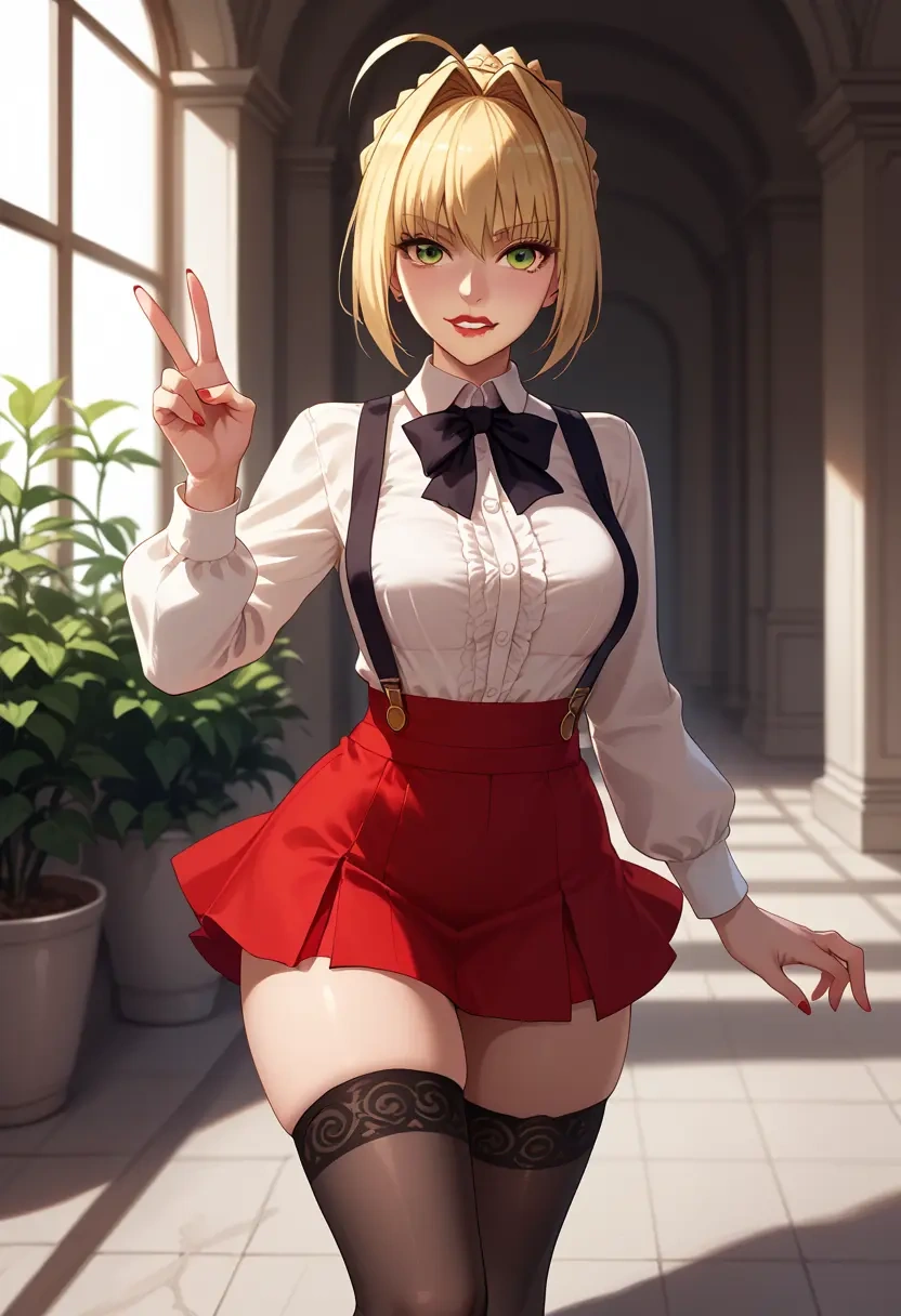 fate_(series),nero_claudius_(fate),secretary,stockings  - 