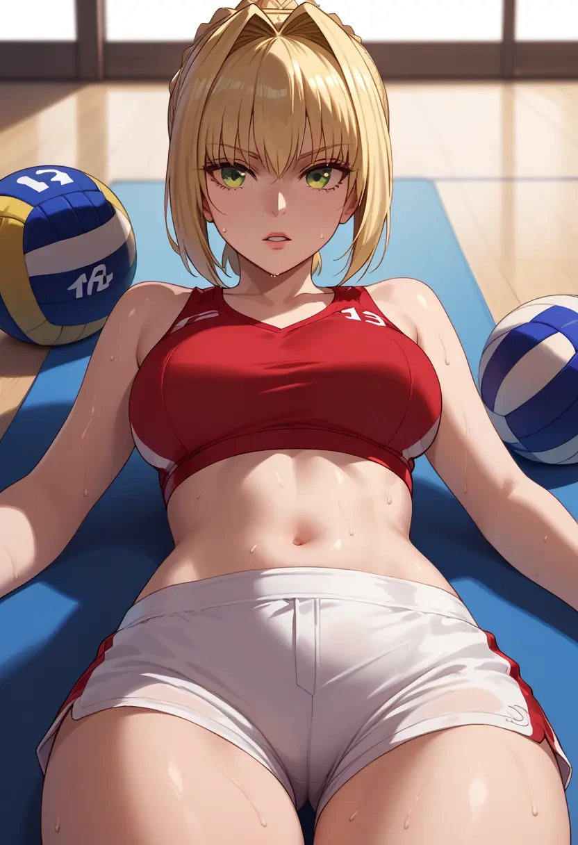 fate_(series),nero_claudius_(fate),volleyball uniform  - 