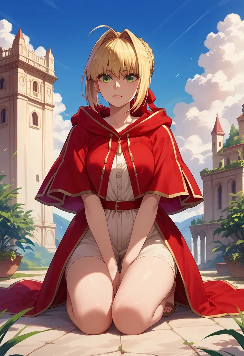 fate_(series),nero_claudius_(fate),crop windbreaker,shorts  - 