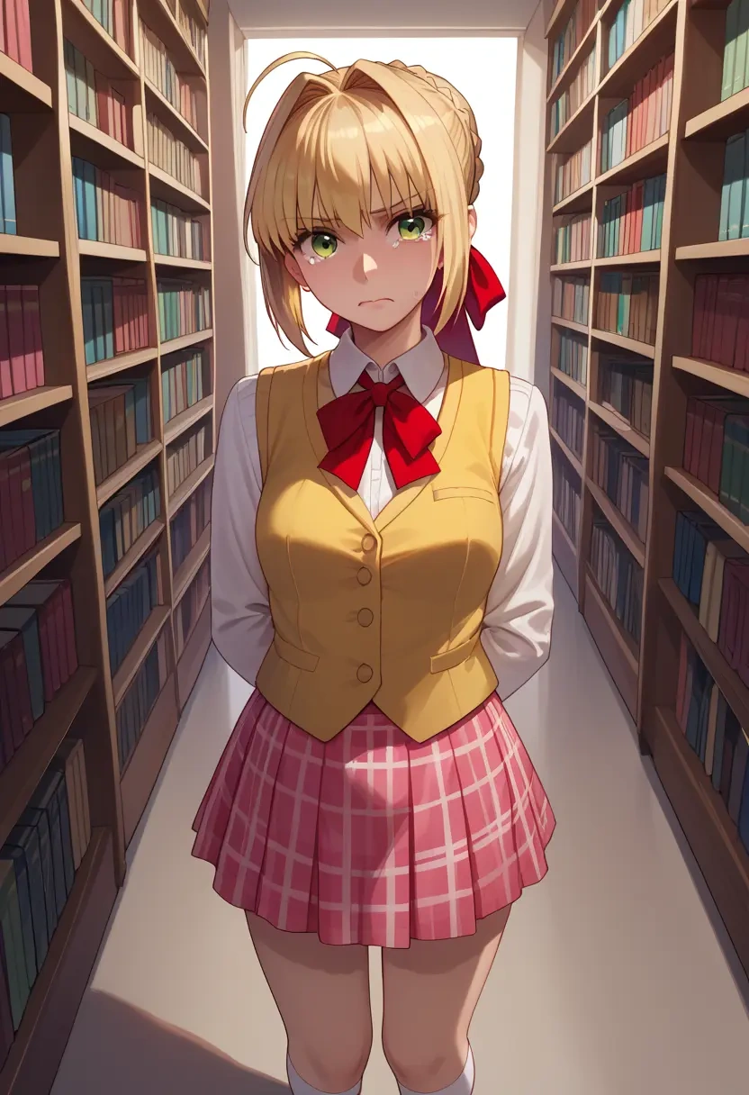 fate_(series),nero_claudius_(fate),spring,student uniform,vest  - 