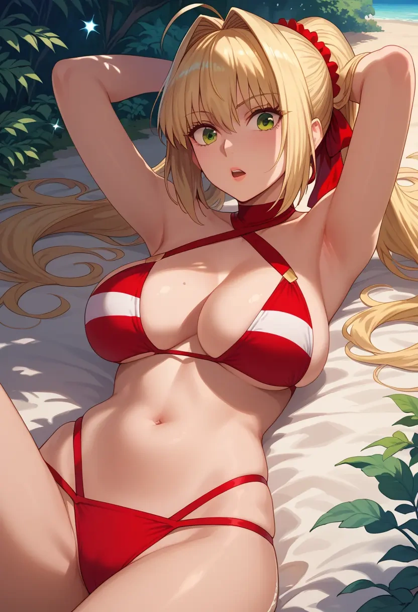 fate_(series),nero_claudius_(swimsuit_caster)_(fate),bikini  - 