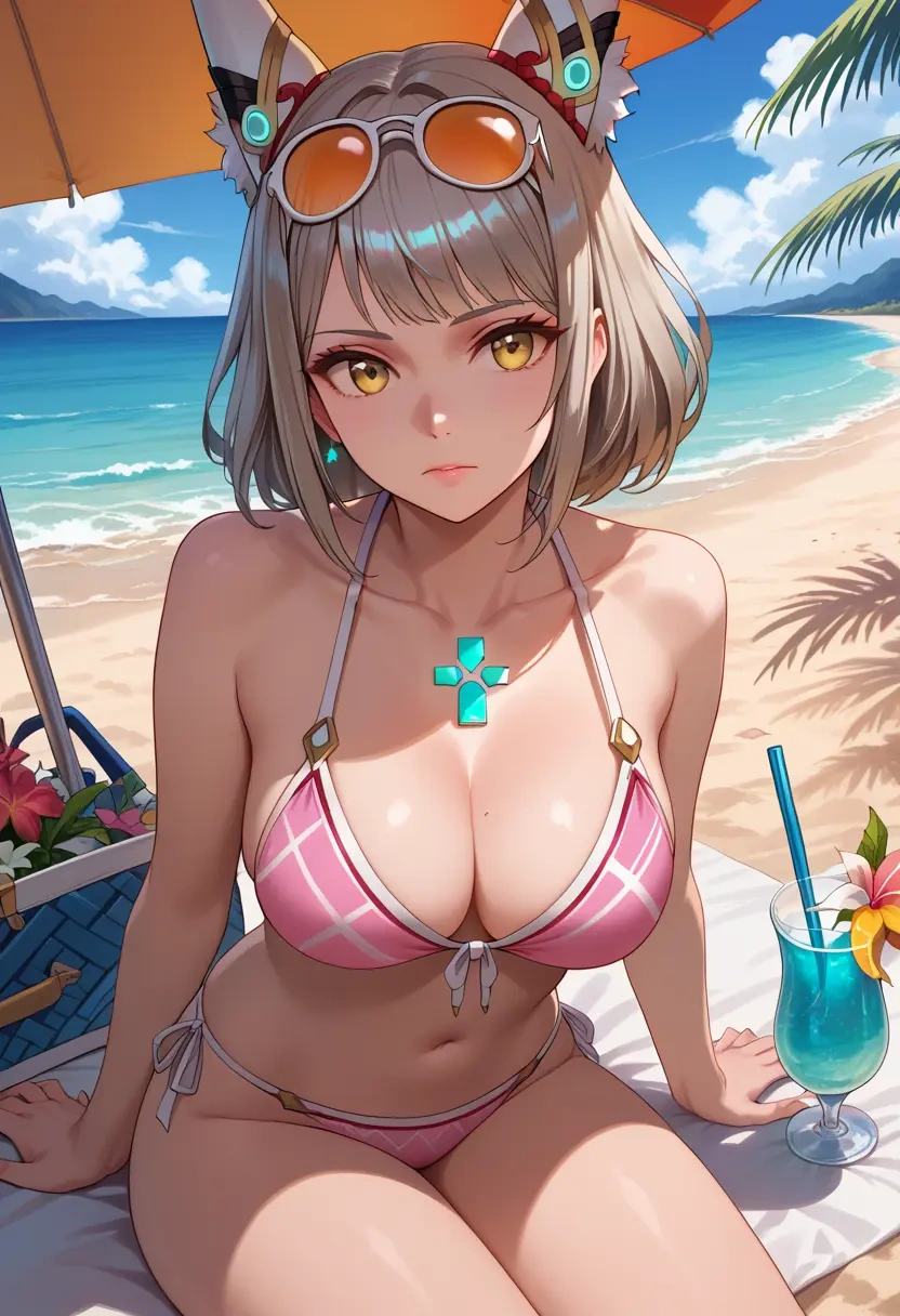 xenoblade_chronicles_(series),nia_(blade)_(xenoblade),bikini  - 