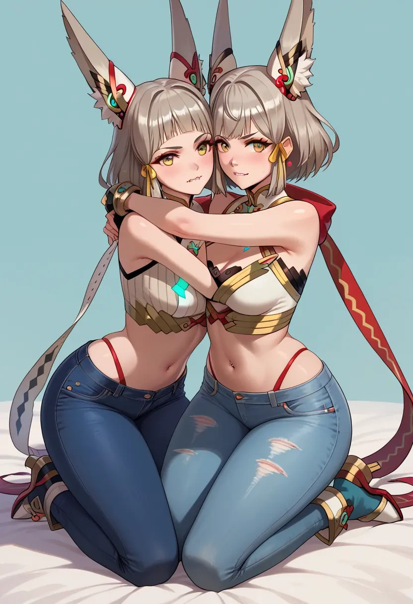 xenoblade_chronicles_(series),nia_(blade)_(xenoblade),crop top  - 