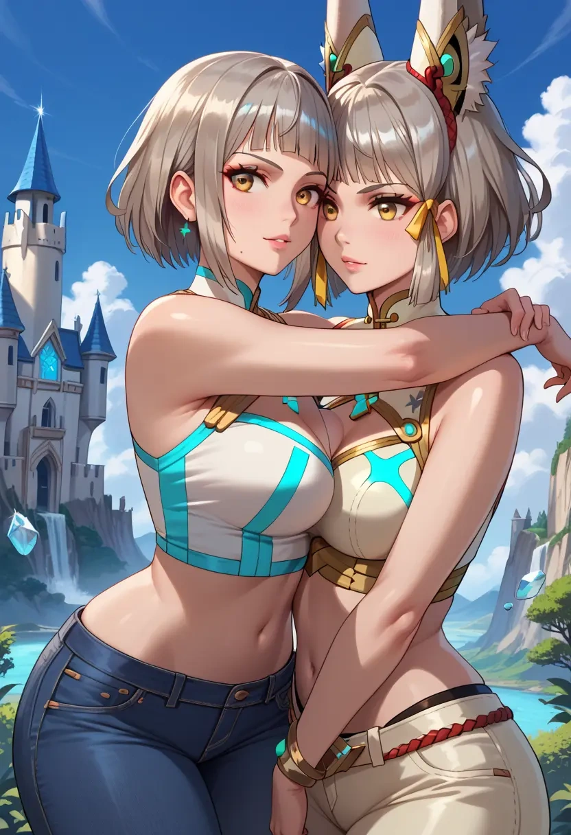 xenoblade_chronicles_(series),nia_(blade)_(xenoblade),crop top  - 