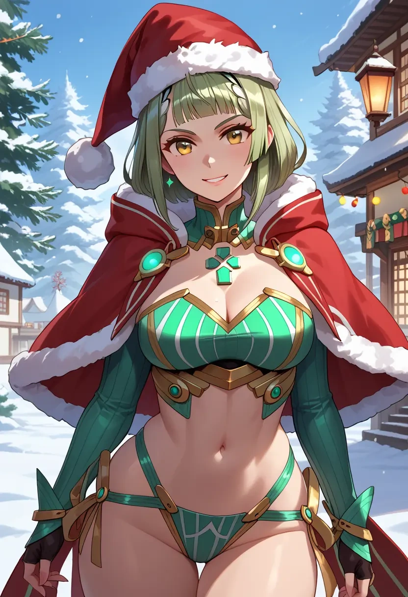 xenoblade_chronicles_(series),nia_(xenoblade),Christmas,dress  - 